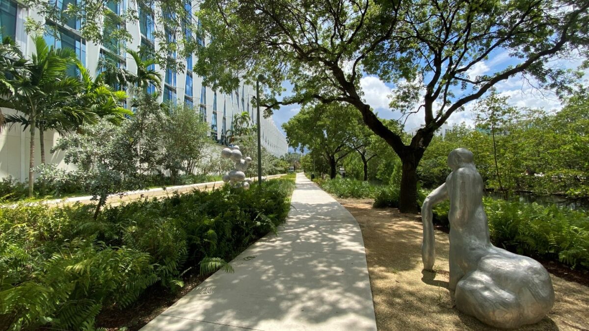 The park’s ecologically sensitive green spaces incorporate 3,500 square of native butterfly gardens and a new eco-edge that has vastly improved that once-compromised park topography integrity.